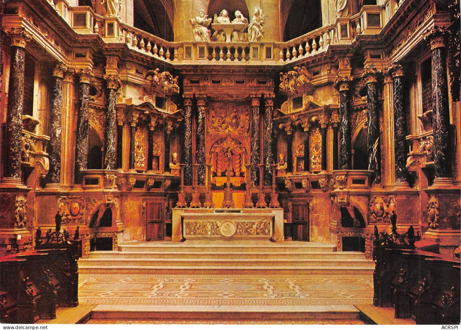 CATHEDRALE D AUCH Majestueux Retable Du Grand Choeur  8(scan Recto-verso) MA2086 - Auch