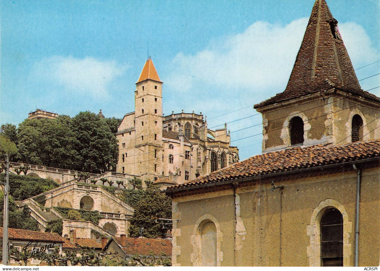 AUCH L Eglise St Pierre Et La Tour D Armagnac La Cathedrale Et L Escalier Monumental 12(scan Recto-verso) MA2086 - Auch