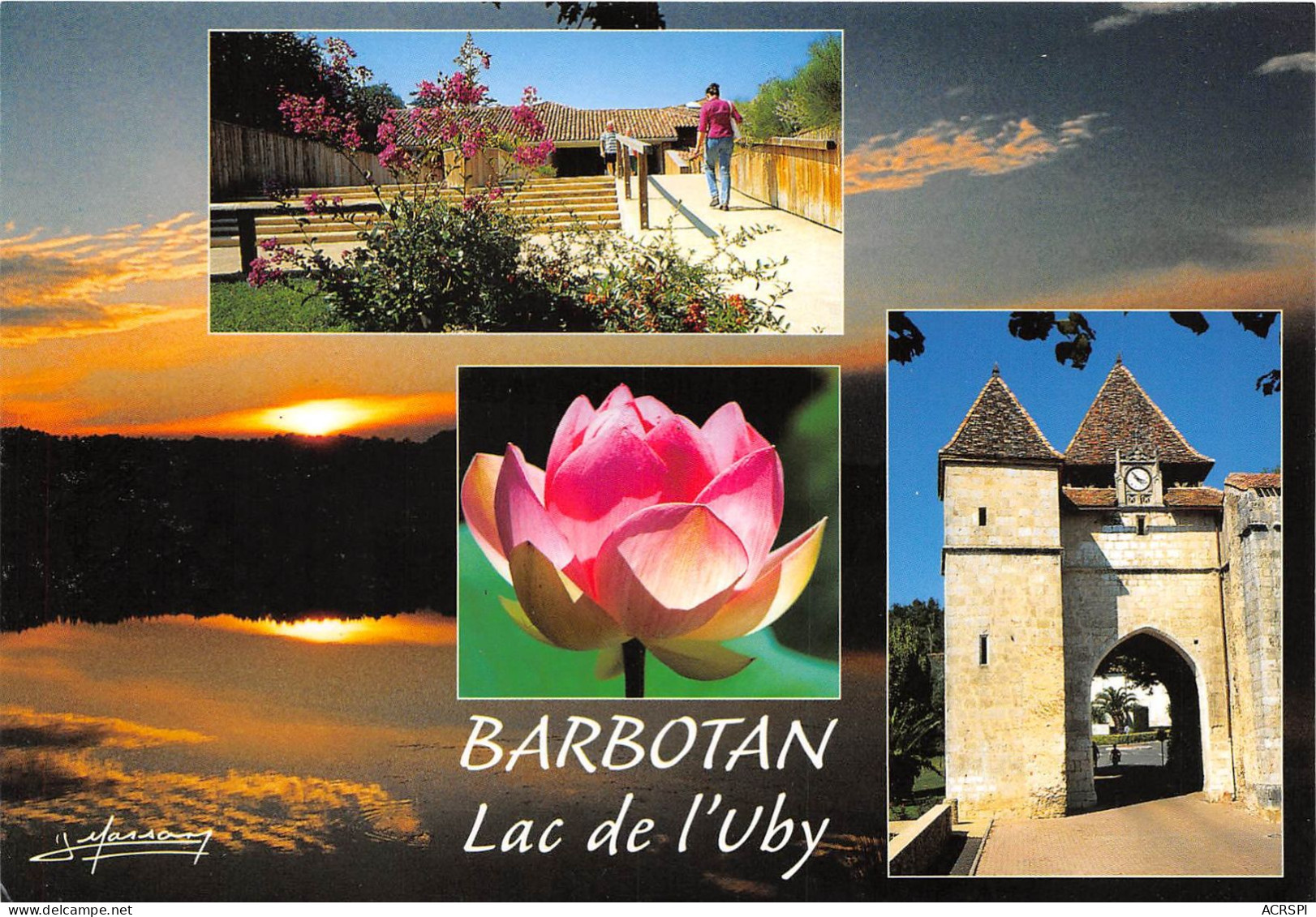BARBOTAN CAZAUBON Le Lac De L UBY 16(scan Recto-verso) MA2085 - Barbotan