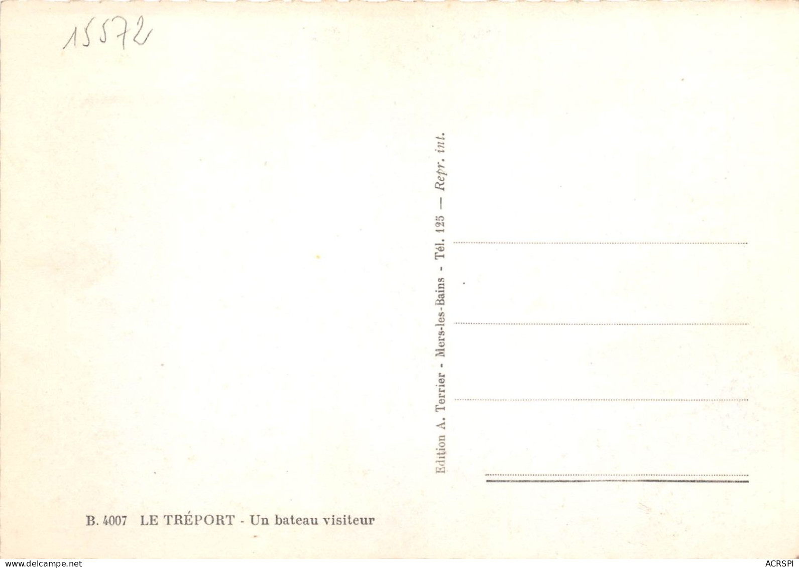 LE TREPORT Un Bateau Visiteur 20(scan Recto-verso) MA2081 - Le Treport