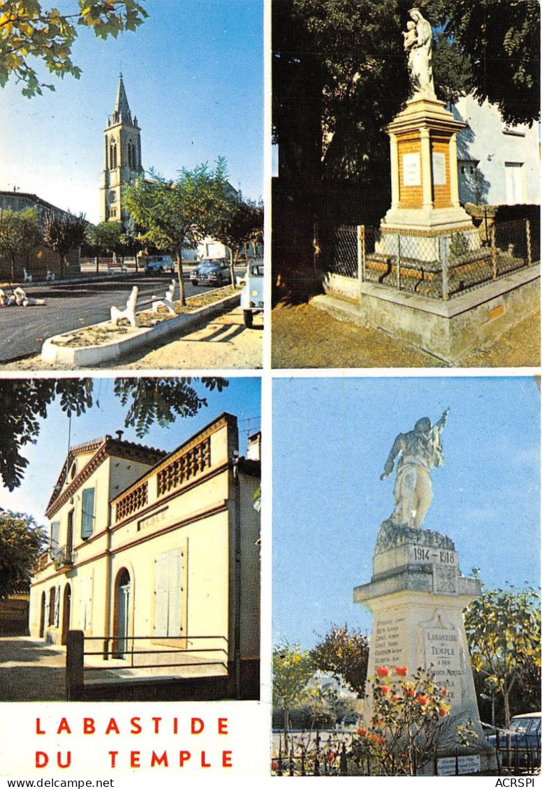 LABASTIDE DU TEMPLE L Esplanade Et L Eglise La Statue De La Vierge 21(scan Recto-verso) MA2077 - Labastide Saint Pierre
