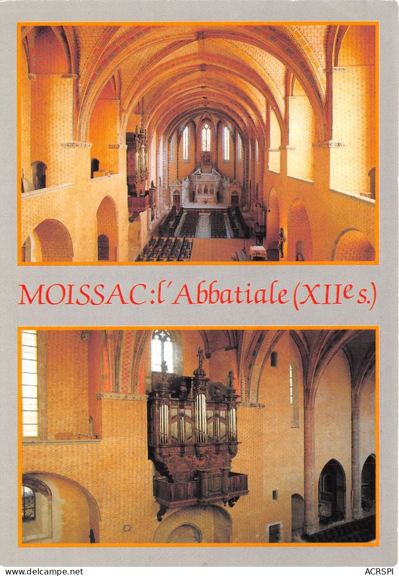 MOISSAC En Quercy L Abbatiale St Pierre La Nef Les Orgues 14(scan Recto-verso) MA2076 - Moissac