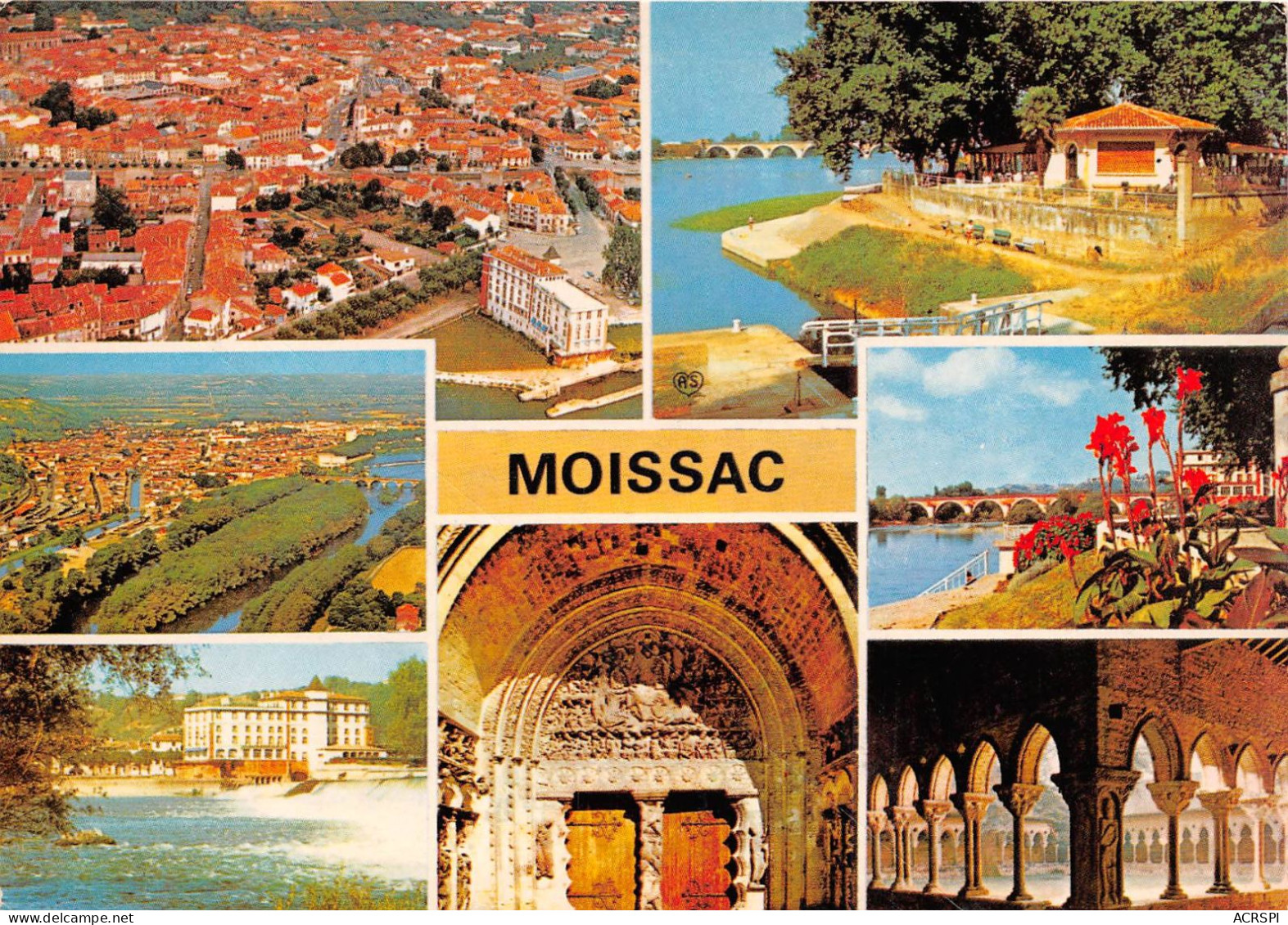 MOISSAC Vue Generale Aerienne Pont Napoleon Et Uvarium 25(scan Recto-verso) MA2076 - Moissac