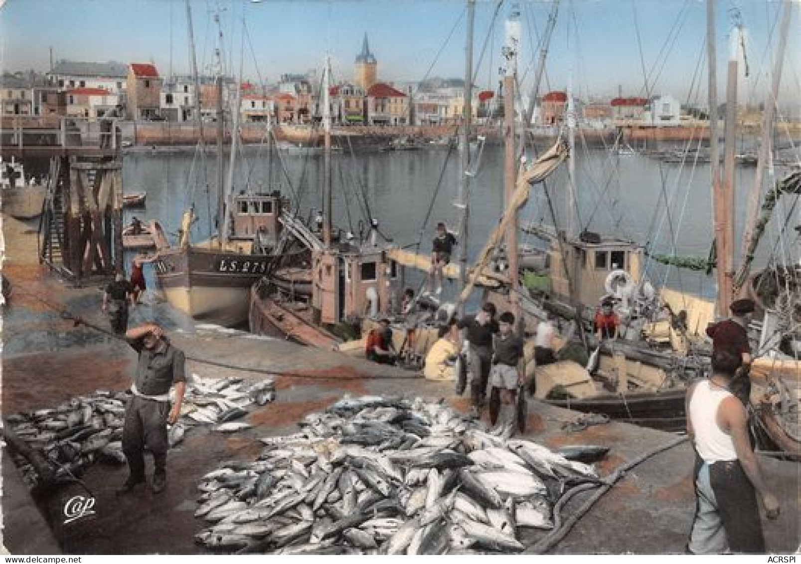 LES SABLES D OLONNE Le Port Debarquement De Thons 4(scan Recto-verso) MA2074 - Sables D'Olonne