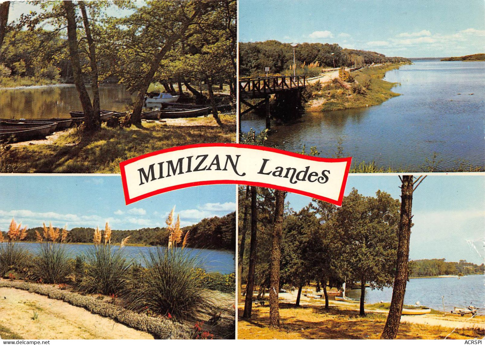 L ETANG DE MIMIZAN Promenades Dans Les Allees Fleuries Le Courant 4(scan Recto-verso) MA2098 - Mimizan