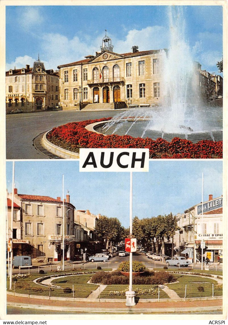 Souvenir D AUCH Jets D Eau Mairie Patte D Oie 26(scan Recto-verso) MA2096 - Auch