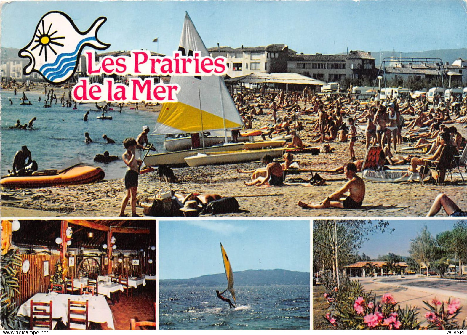 PORT GRIMAUD Camping Caravaning LES PRAIRIES DE LA MER 4(scan Recto-verso) MA2095 - Port Grimaud