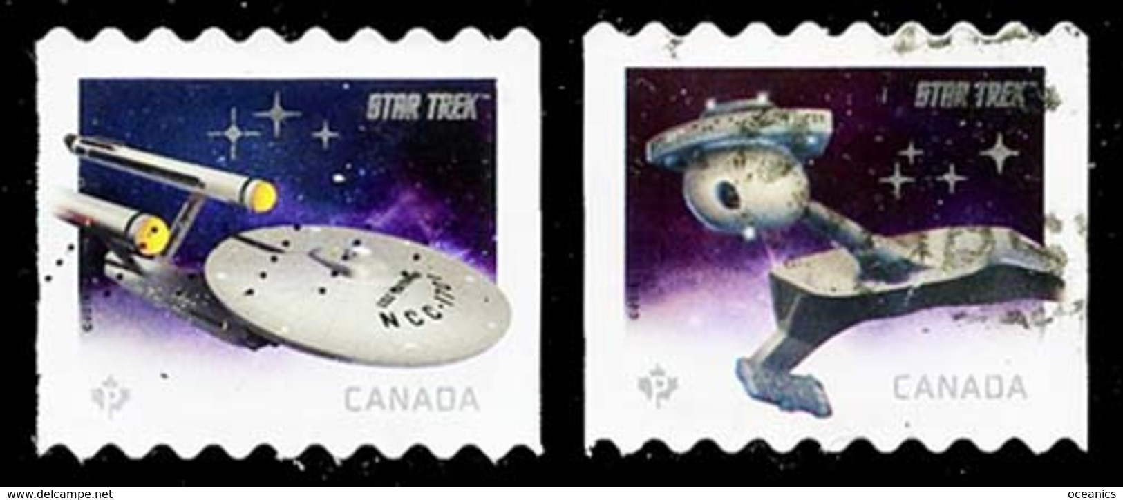 Canada (Scott No.2913-14 - Star Trek) (o) COIL - Usati