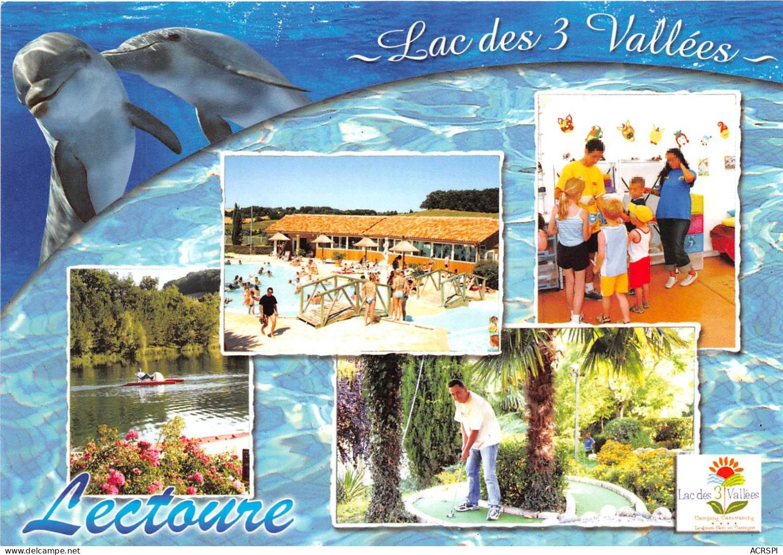 LECTOURE Lac Des Trois Vallees De Loisirs Caravaning 28(scan Recto-verso) MA2094 - Lectoure