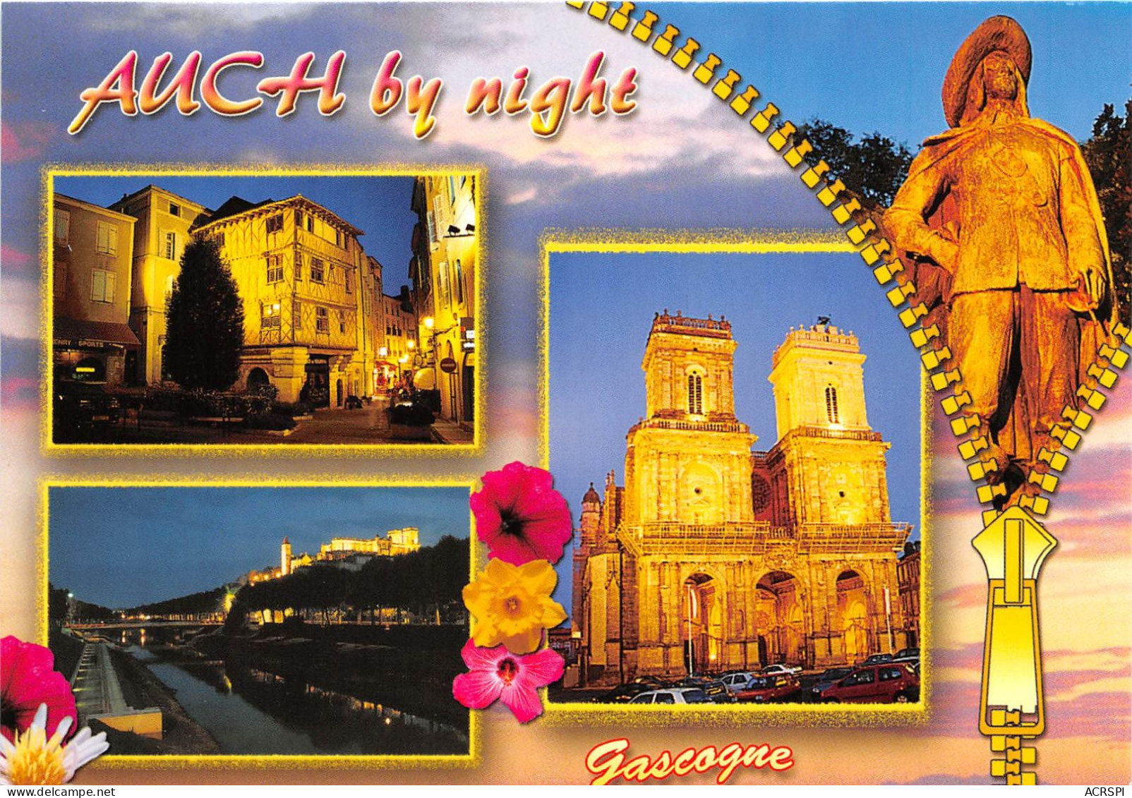 AUCH By Night 24(scan Recto-verso) MA2093 - Auch