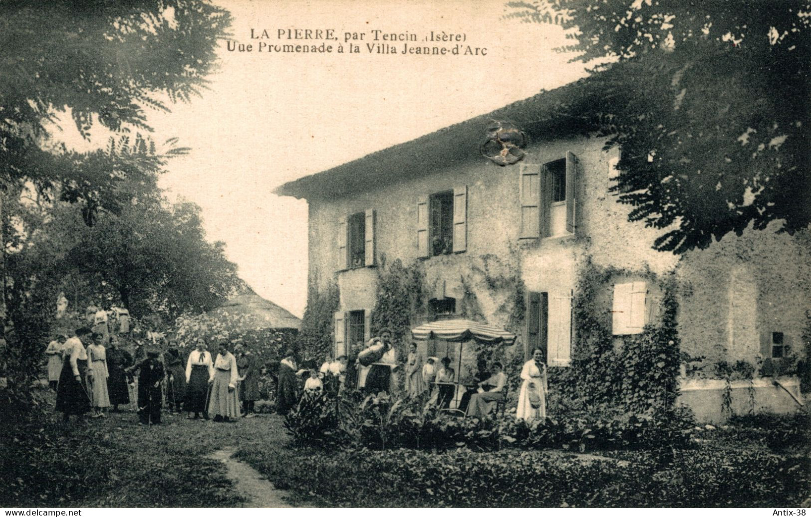 N77 - 38 - LA PIERRE - Isère - Par Tencin - Une Promenade à La Villa Jeanne-d'Arc - Autres & Non Classés