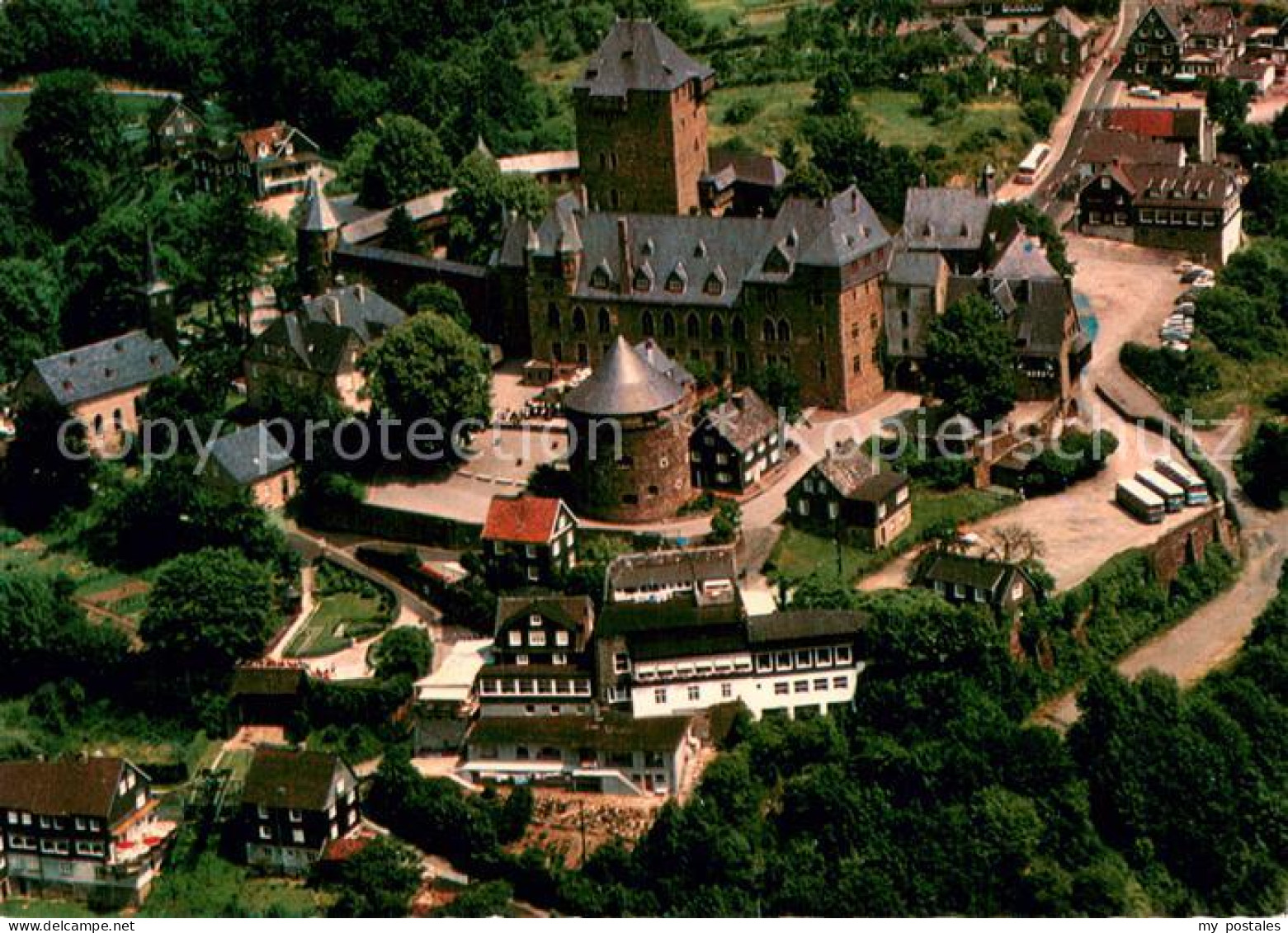 73747667 Burg Wupper Schloss Burg Fliegeraufnahme Burg Wupper - Solingen