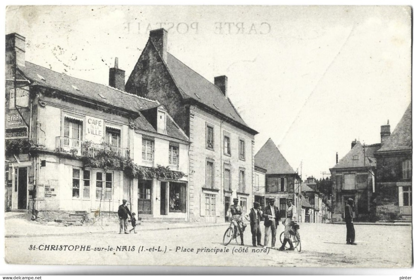 SAINT CHRISTOPHE SUR LE NAIS - Place Principale (côté Nord) - Gendarme - Sonstige & Ohne Zuordnung