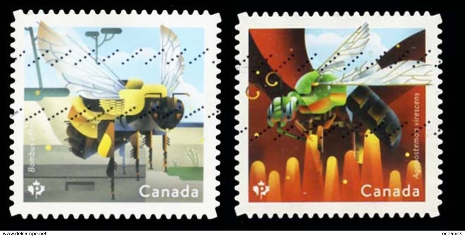 Canada (Scott No.3099-00 - Native Bees) (o) - Oblitérés