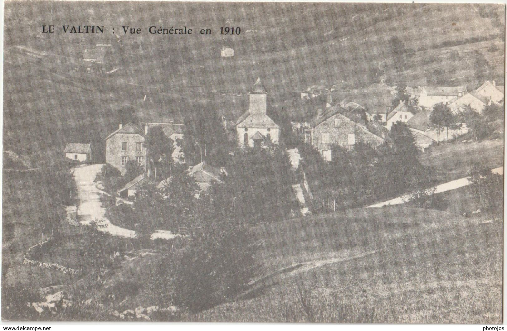 Carte Photo Le Valtin  En 1910  (88)  Carte Ancienne Rééditée Par  L'éditeur  Weick - Lieux