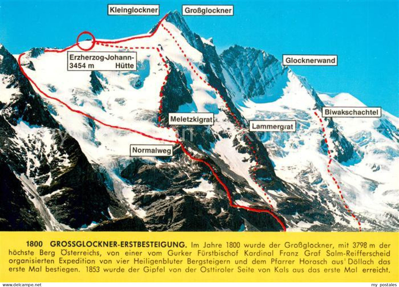 73747583 Grossglockner Erstbesteigung 1800 Mit Touren Und Routen Fuer Bergsteige - Altri & Non Classificati