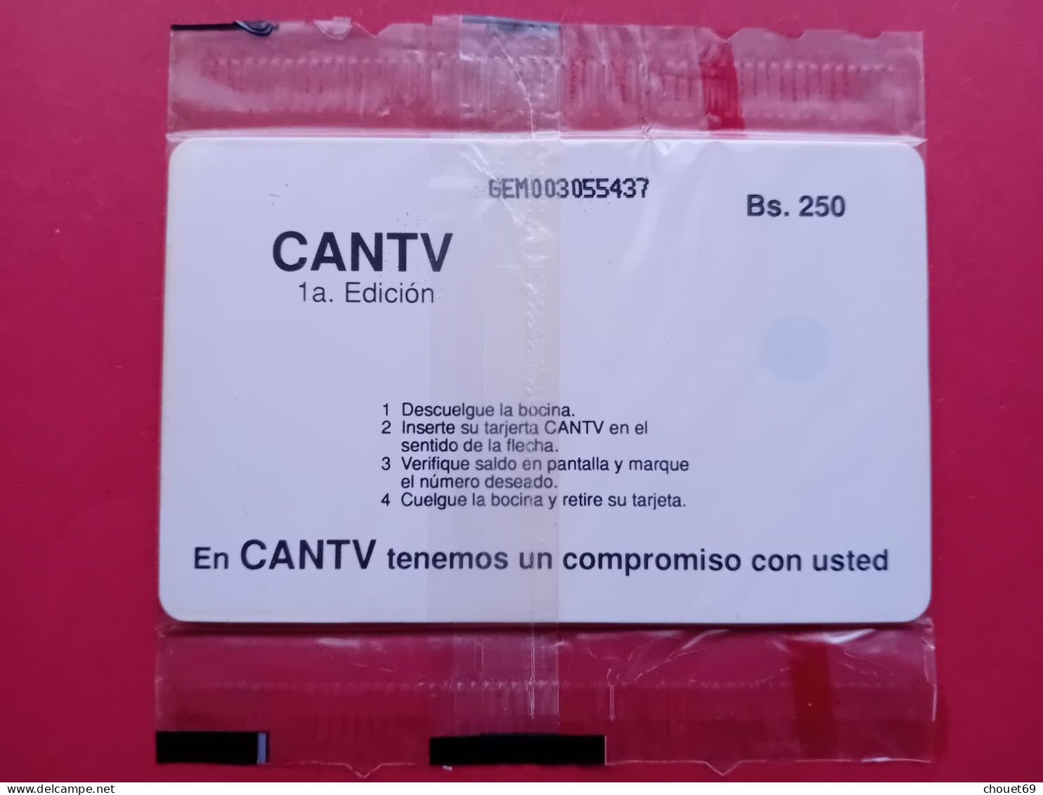 VENEZUELA C.A.N.T.V. Bs 250 1a Edition NEUVE MINT In Folder NSB (TV0320) CANTV - Venezuela