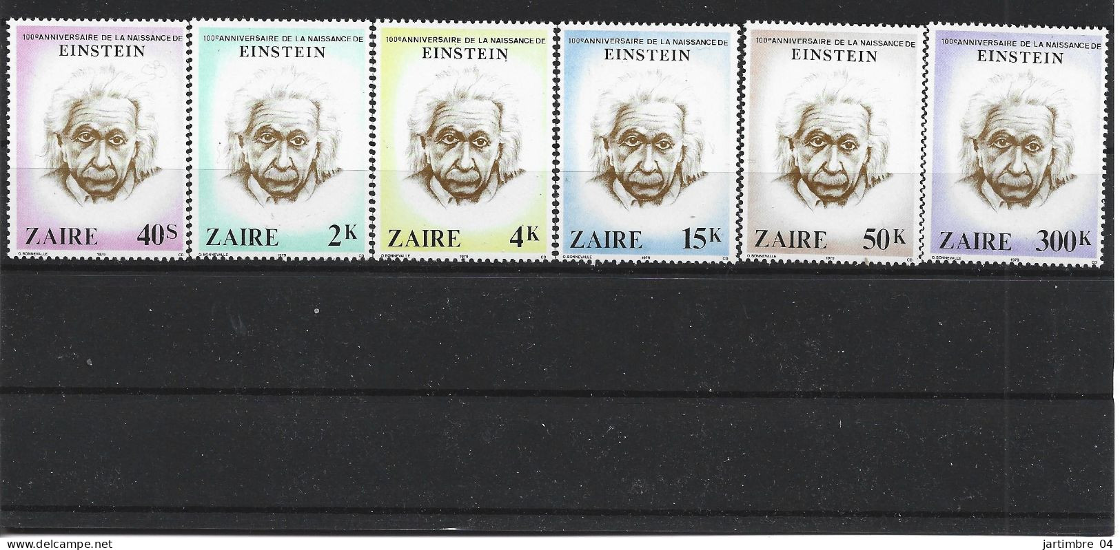 1980 Congo ZAIRE  978-83** Sciences, Einstein - Ungebraucht