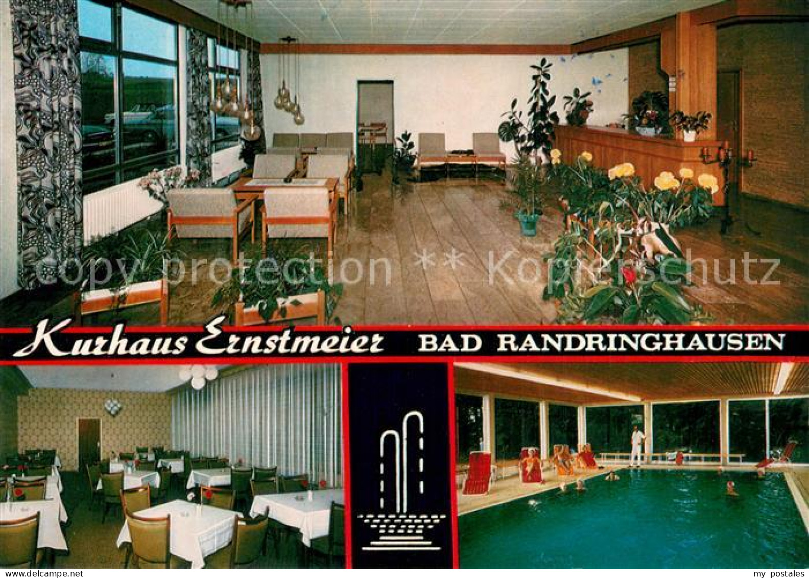 73747518 Bad Randringhausen Sanatorium Kurhaus Ernstmeier Gastraeume Hallenbad B - Buende