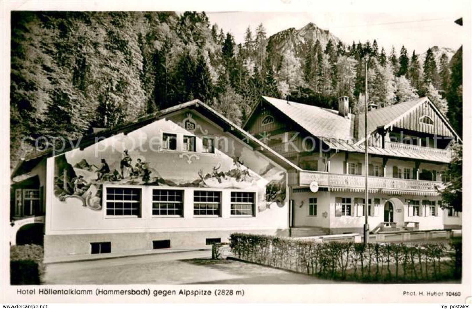 73747489 Hammersbach Grainau Hotel Hoellentalklamm Mit Alpspitze Hammersbach Gra - Other & Unclassified