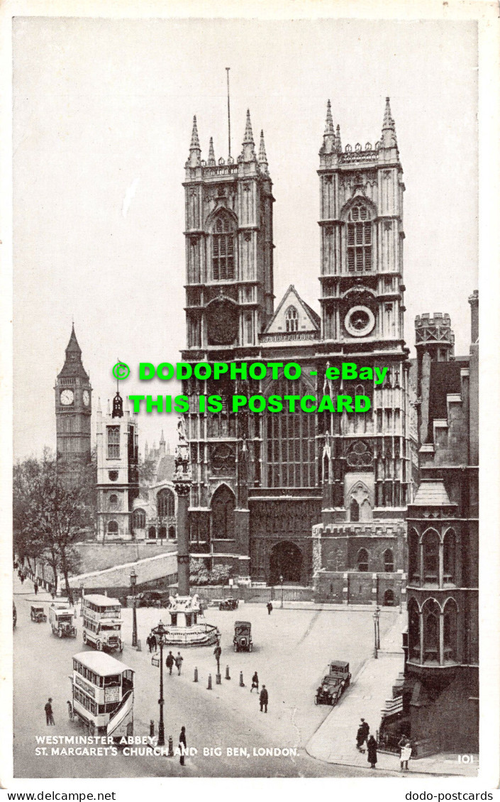 R541010 Westminster Abbey. St. Margarets Church And Big Ben. London. 101 - Altri & Non Classificati