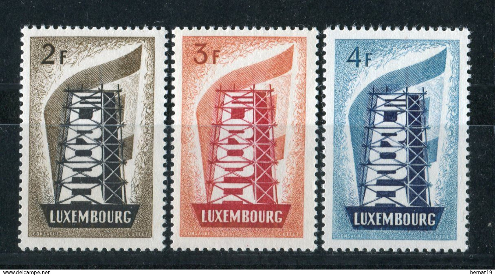 Luxemburgo 1956. Yvert 514-16 ** MNH. - Ungebraucht