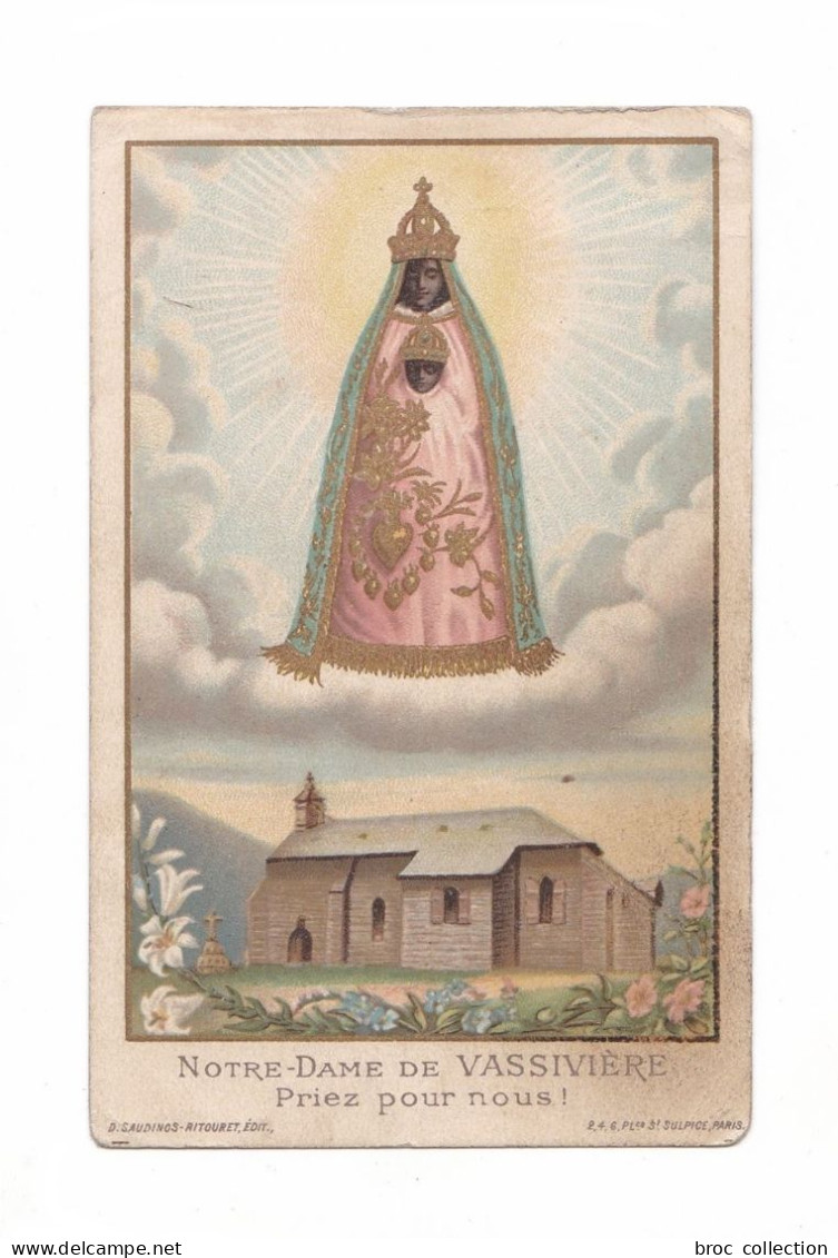 Notre-Dame De Vassivière, Priez Pour Nous, Vierge à L'Enfant, église, éd. D. Saudinos-Ritouret - Andachtsbilder