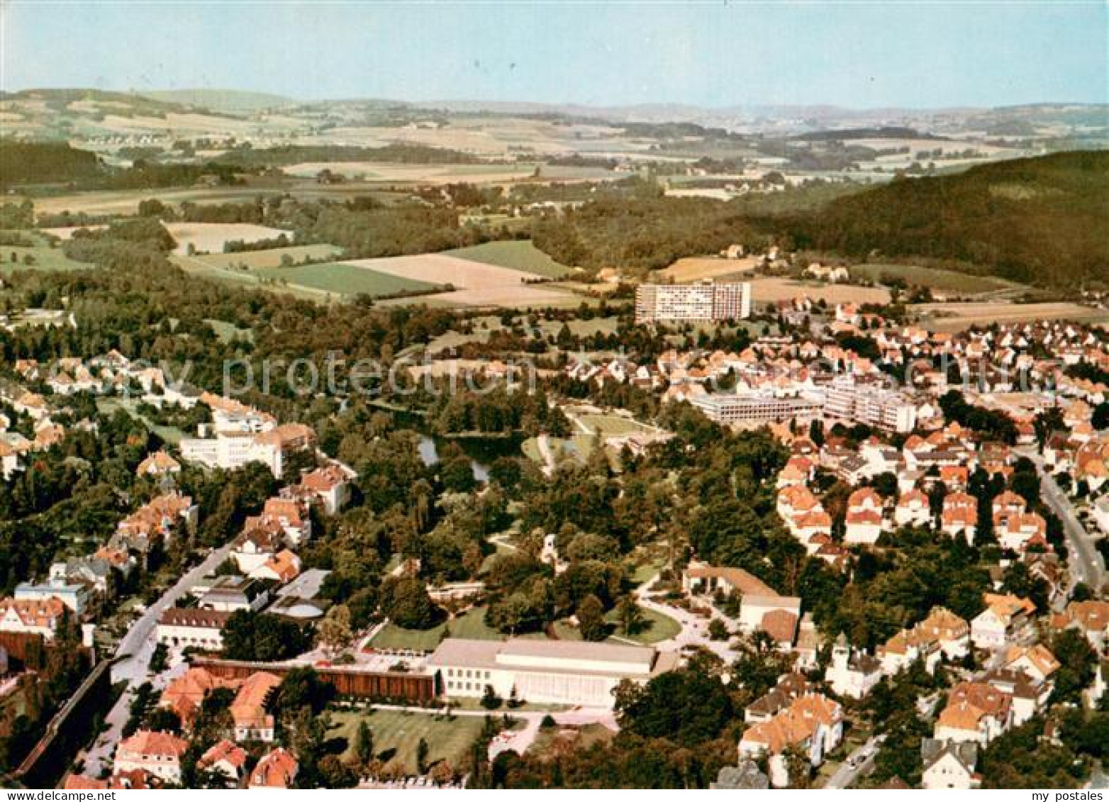 73747100 Bad Salzuflen Fliegeraufnahme Mit Kurpark Parkstrasse Und Wenkenstrasse - Bad Salzuflen