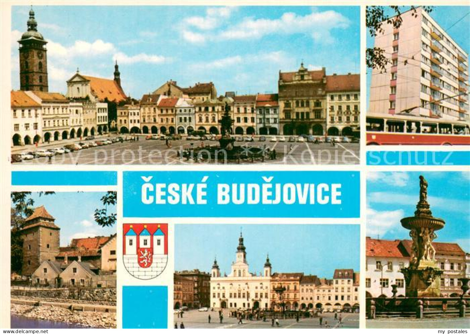 73747094 Ceske Budejovice Stadtplatz Hochhaus Schloss Denkmal Ceske Budejovice - Repubblica Ceca