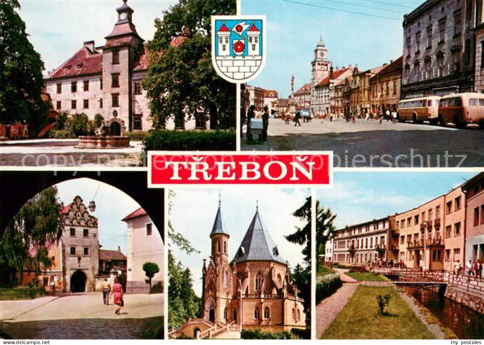 73747086 Trebon Czechia Schloss Strassenpartien Kirche  - Repubblica Ceca