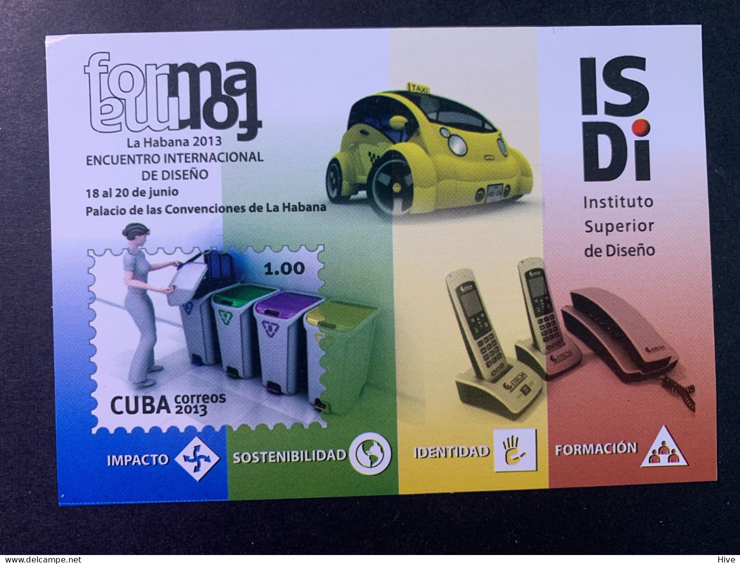 Cuba 2013 Cars Design Recycling Phones MNH - Unused Stamps