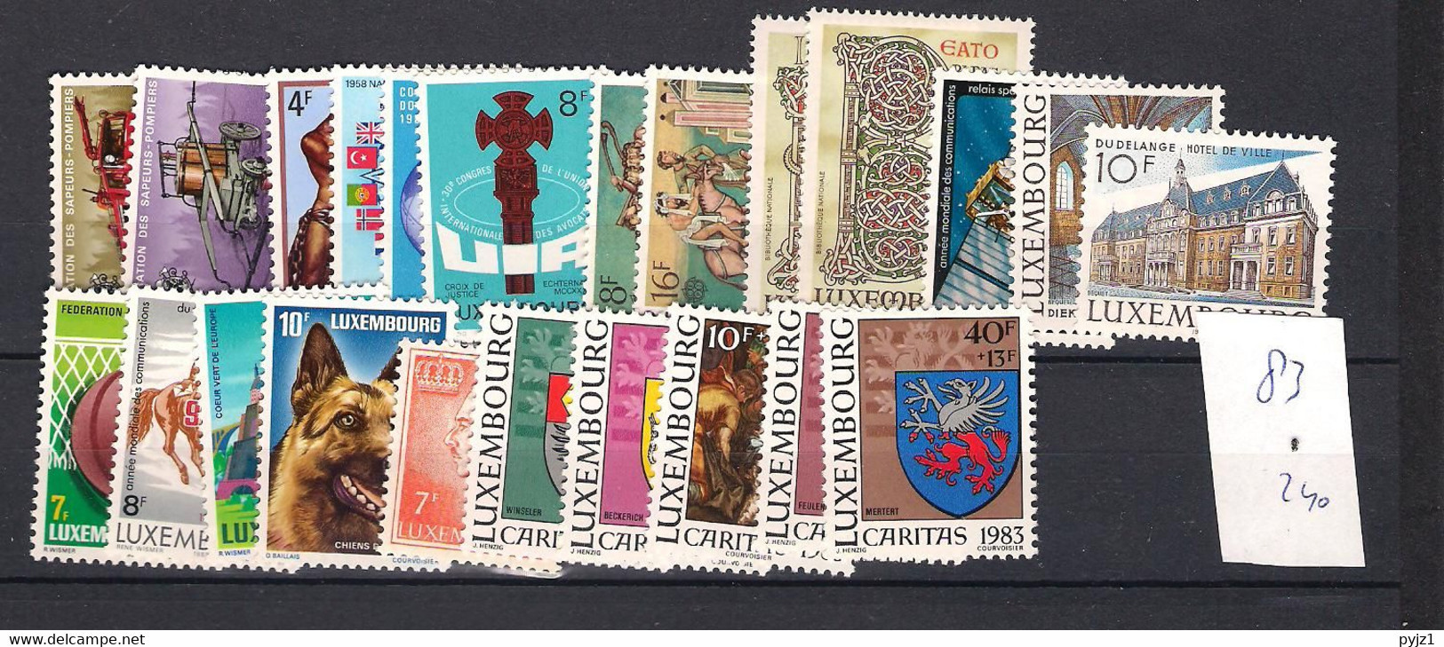 1983 MNH Luxemburg Year Complete According To Michel, Postfris** - Annate Complete