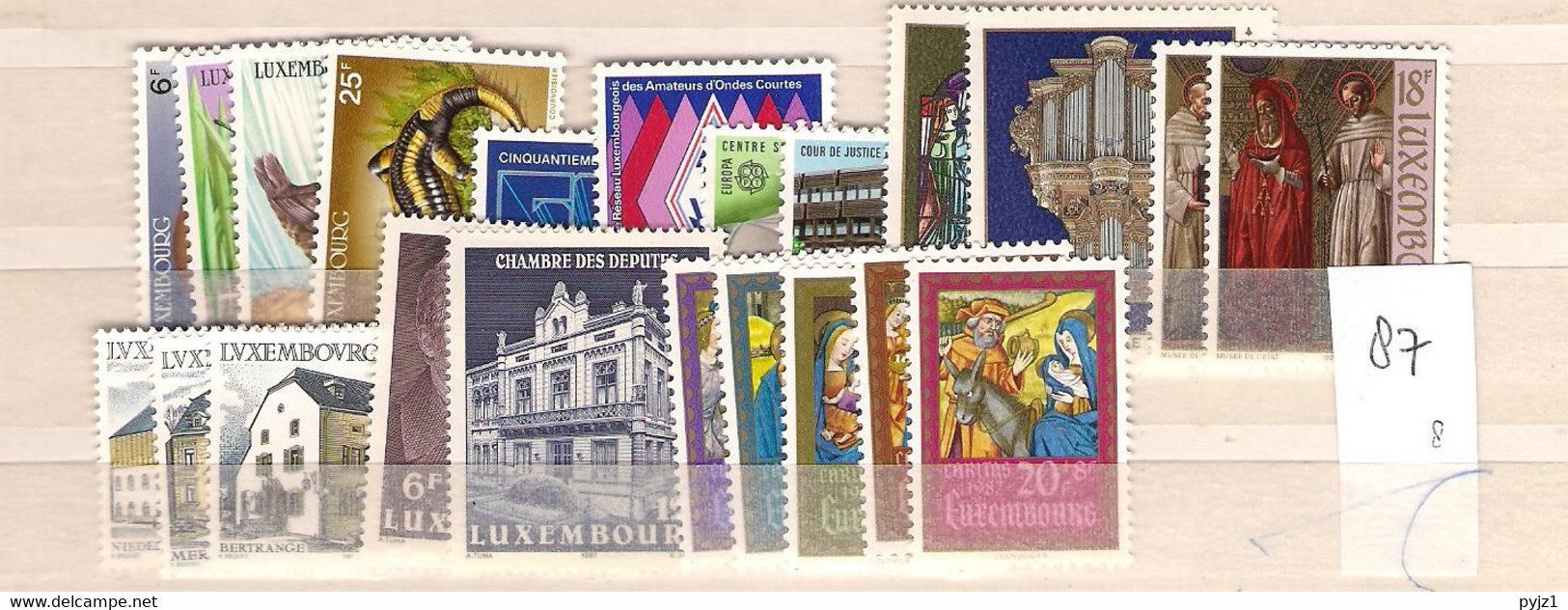 1987 MNH Luxemburg Year Complete According To Michel, Postfris** - Années Complètes