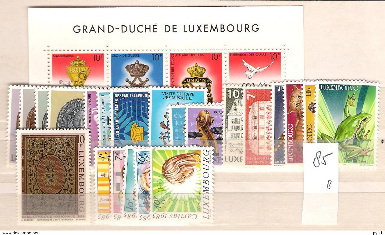 1985 MNH Luxemburg Year Complete According To Michel, Postfris** - Volledige Jaargang