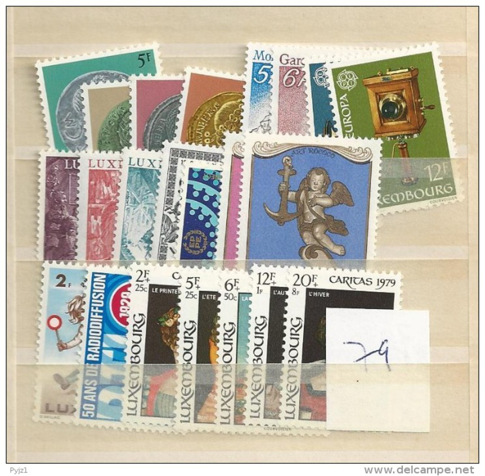 1979 MNH Luxemburg, Year Complete According To Michel, Postfris - Années Complètes