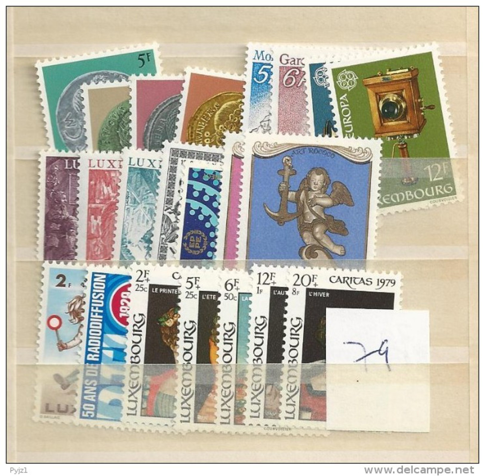 1979 MNH Luxemburg, Year Complete According To Michel, Postfris - Ganze Jahrgänge