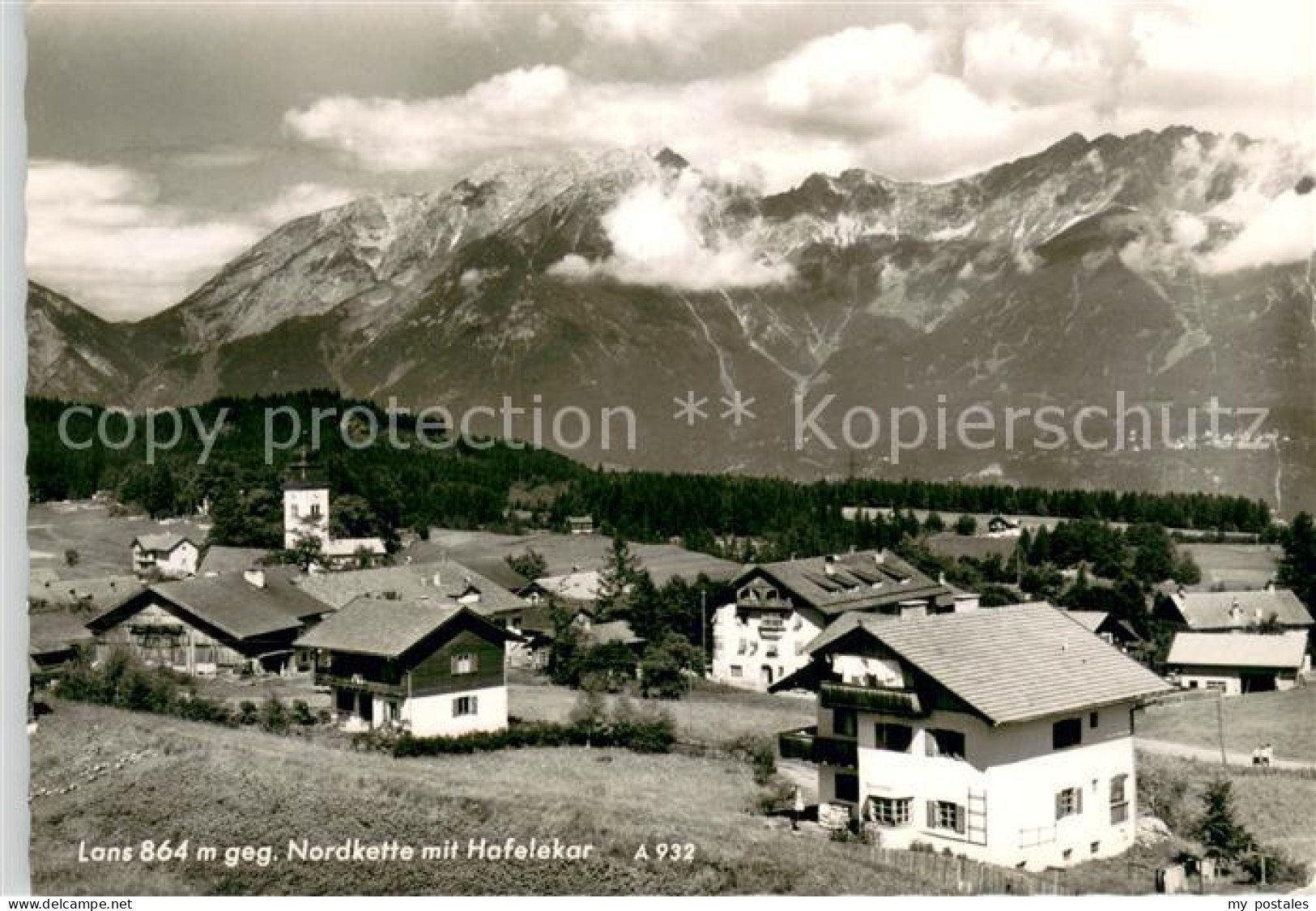 73747010 Lans Tirol Teilansicht M. Bergpanorama Nordkette M. Hafelekar Lans Tiro - Sonstige & Ohne Zuordnung