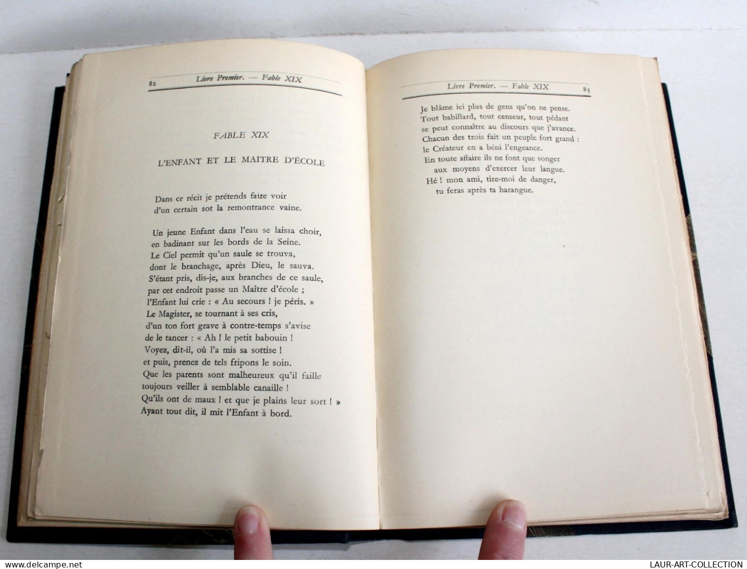 LA FONTAINE FABLES TEXTE INTEGRAL + TABLE CONCORDANCE De MICHAUT 1927 EX. NUMERO / ANCIEN LIVRE XXe SIECLE (2603.134) - 1901-1940