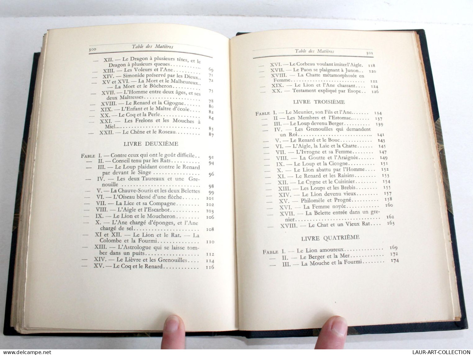 LA FONTAINE FABLES TEXTE INTEGRAL + TABLE CONCORDANCE De MICHAUT 1927 EX. NUMERO / ANCIEN LIVRE XXe SIECLE (2603.134) - 1901-1940
