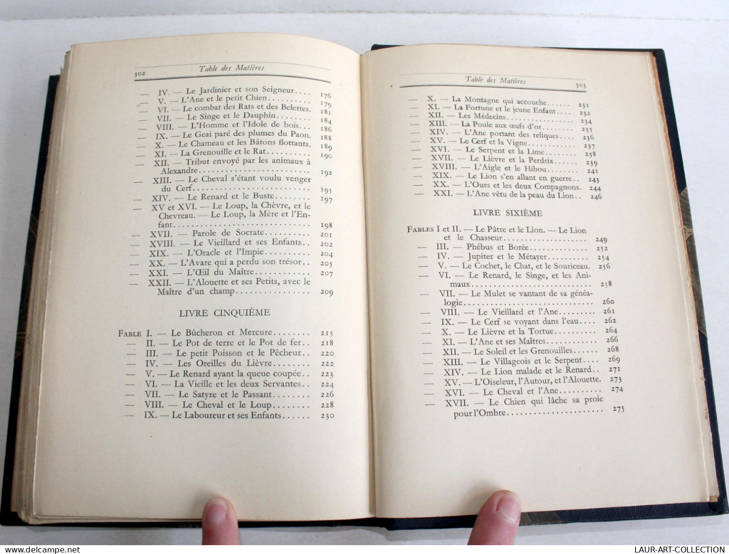 LA FONTAINE FABLES TEXTE INTEGRAL + TABLE CONCORDANCE de MICHAUT 1927 EX. NUMERO / ANCIEN LIVRE XXe SIECLE (2603.134)