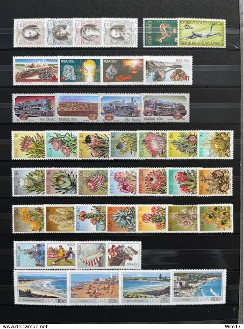 SOUTH AFRICA RSA 1976/1990 LOT OF 234 STAMPS + 16 SHEETS MINT NEVER HINGED ZUID AFRIKA - Sonstige & Ohne Zuordnung