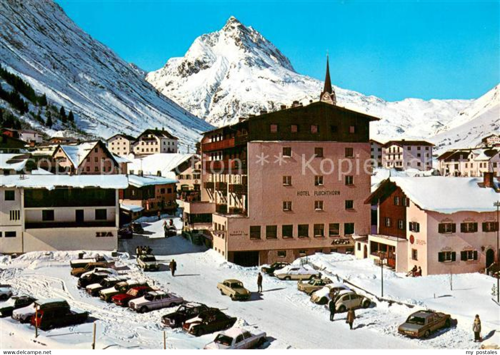 73746890 Galtuer Tirol Dorfansicht Im Schnee M. Hotel Fluchthorn Galtuer Tirol - Other & Unclassified