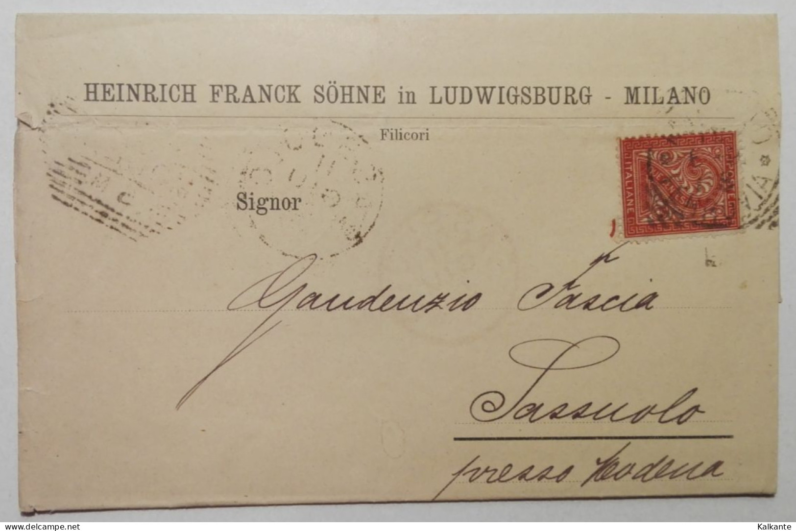 1891 - Invito Ad Incontro Con Rappresentante Fabbrica Di Caffè Di Ludwisburg (GER) - Italia