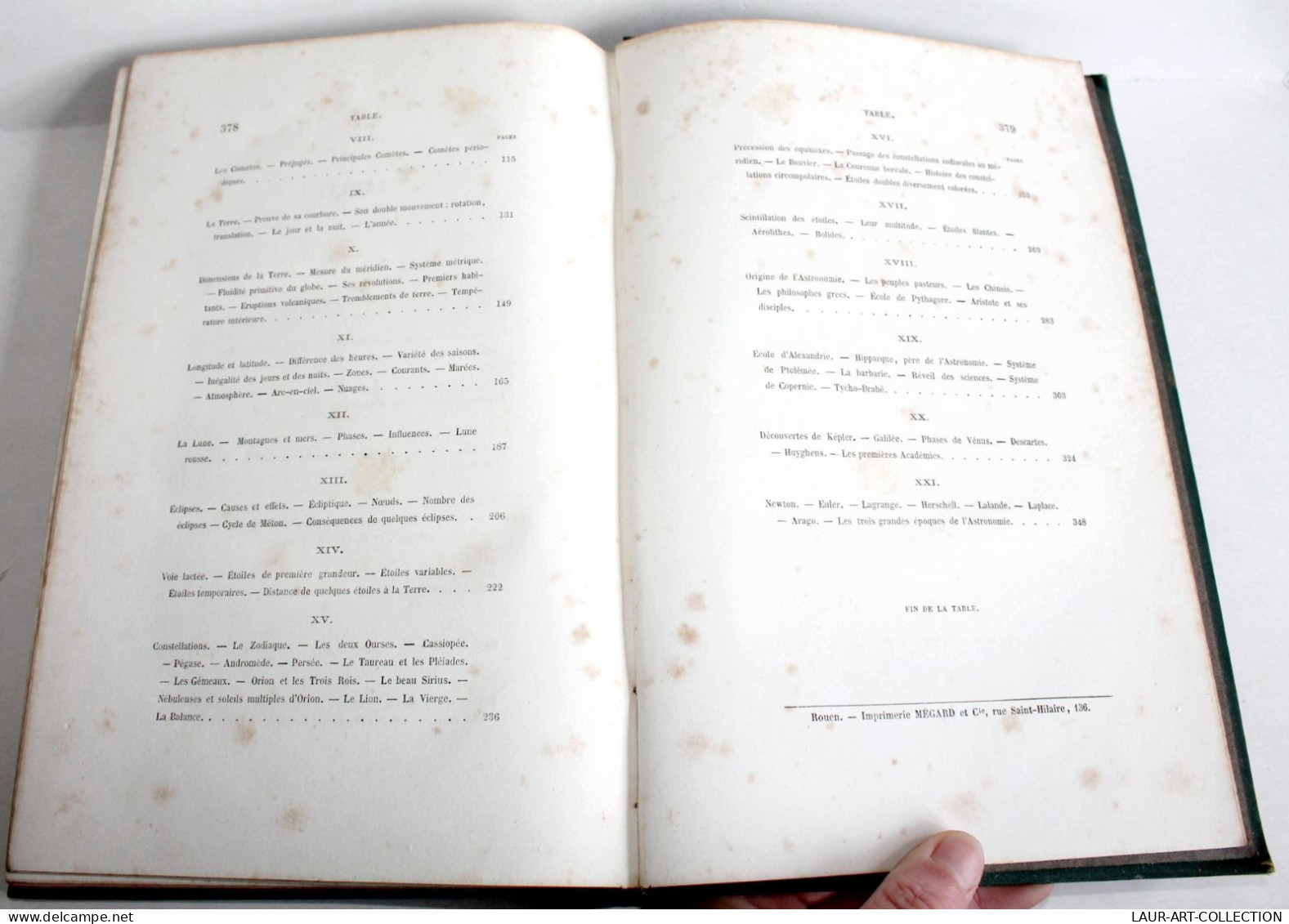 L'ASTRONOMIE OUVRAGE DEDIE A JEUNESSE CHRETIENNE De DARCEY + GRAVURE 1878 MEGARD / ANCIEN LIVRE XIXe SIECLE (2603.135) - Astronomía