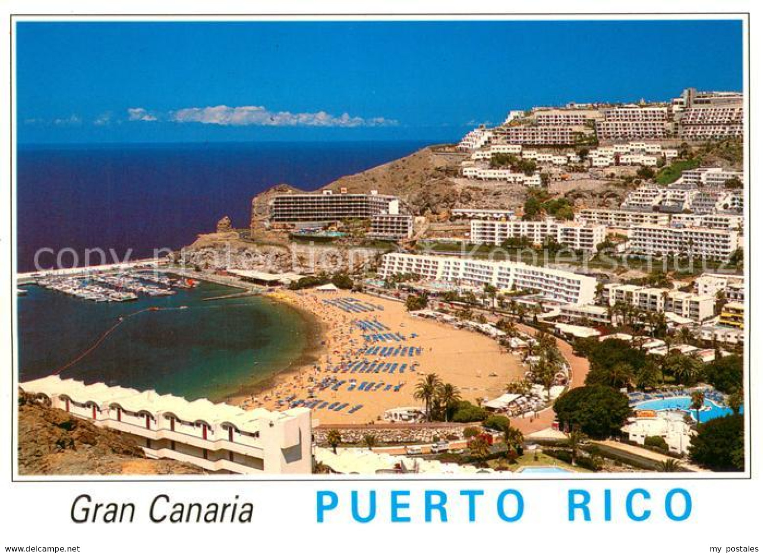 73746634 Puerto Rico Gran Canaria Panorama Kuestenort Hafen Strand Hotels Ferien - Autres & Non Classés