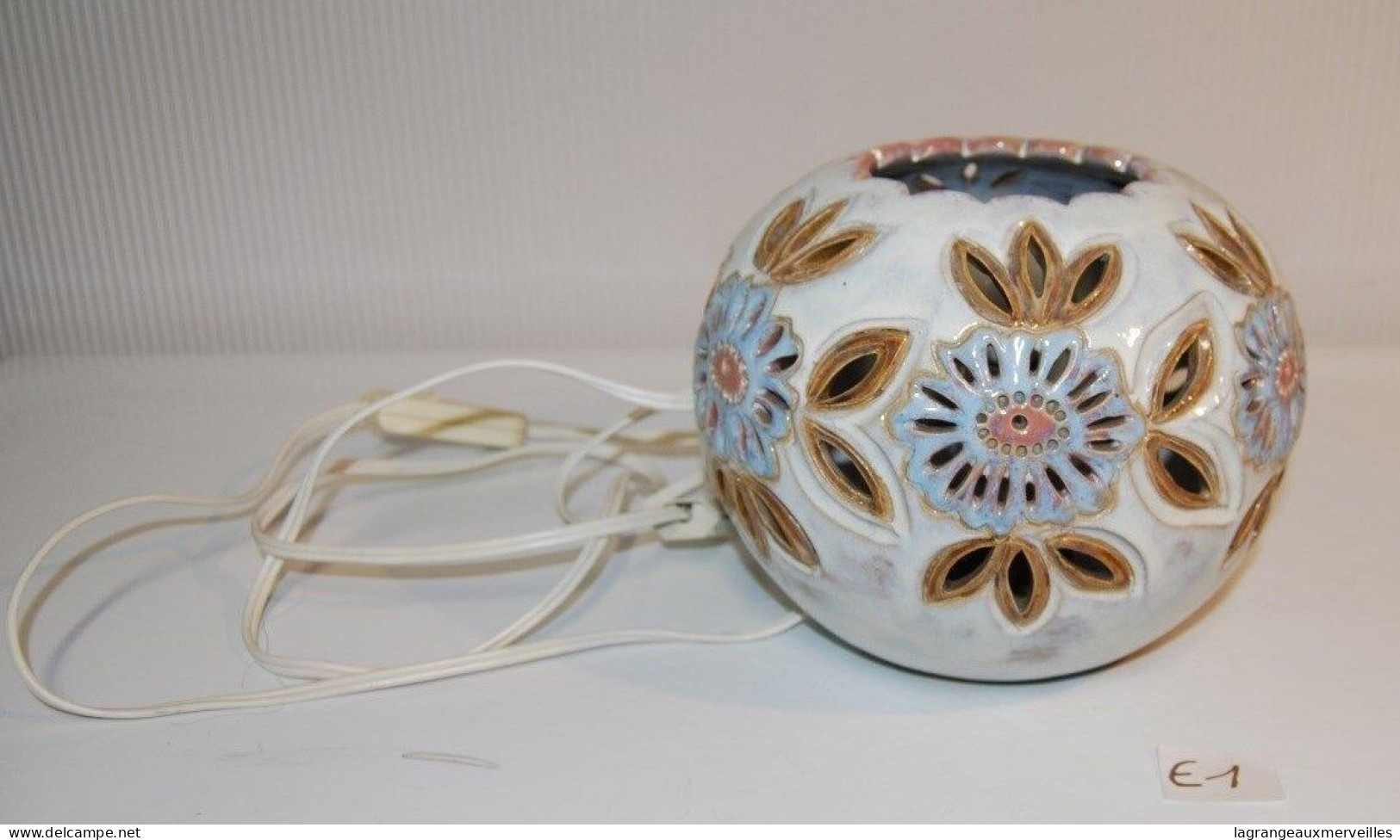 E1 Lampe De Chevet Style Marocain En Céramique - Other & Unclassified