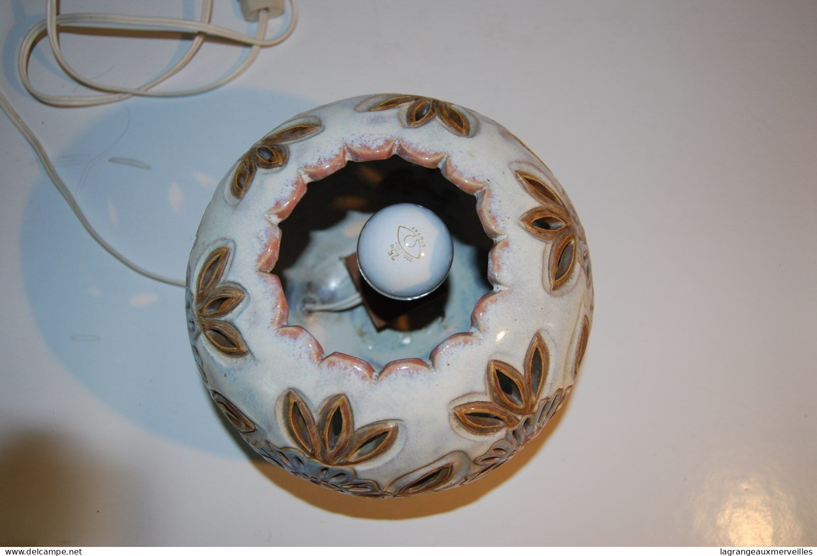 E1 Lampe de chevet style marocain en céramique