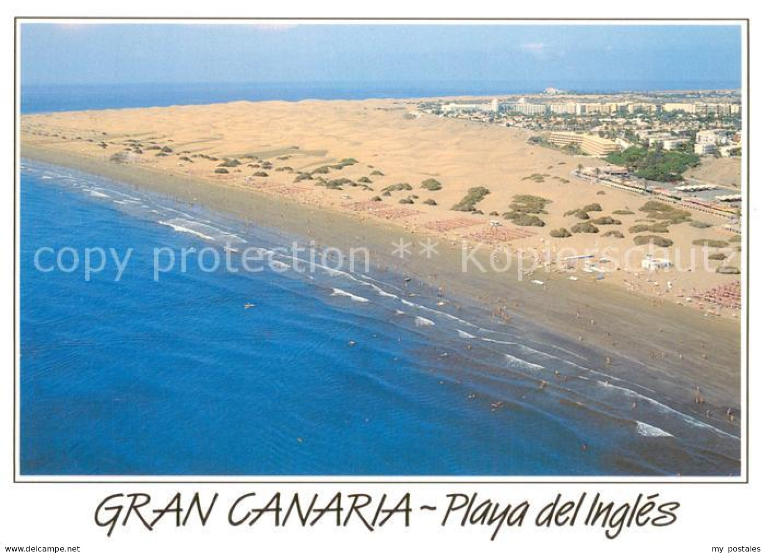 73746628 Playa Del Ingles Gran Canaria ES Strand Wuestenlandschaft Hotels  - Autres & Non Classés