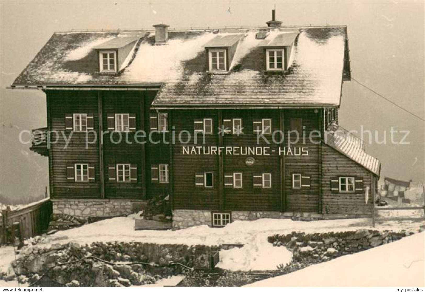 73746561 Feuerkogelhuette AT Naturfreundehaus Aussenansicht Im Schnee  - Sonstige & Ohne Zuordnung