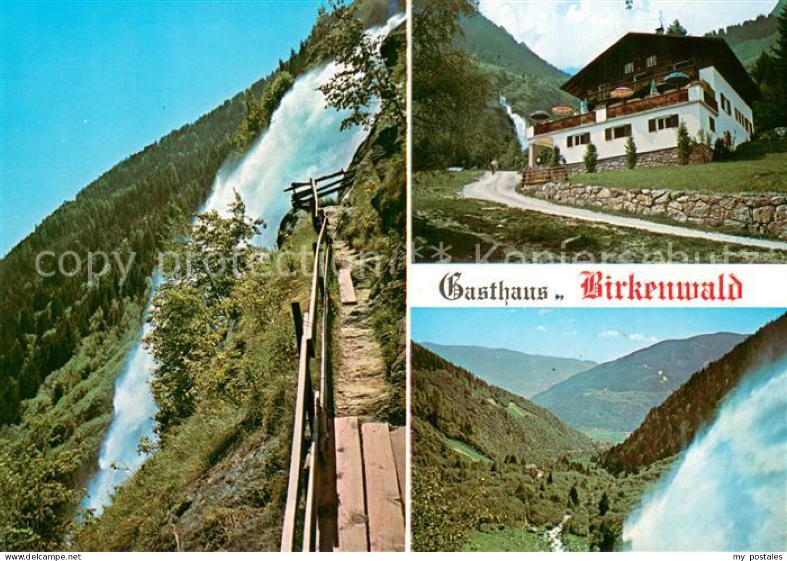 73746468 Partschins Parcines IT Gasthaus Birkenwald Wasserfall Panorama  - Altri & Non Classificati